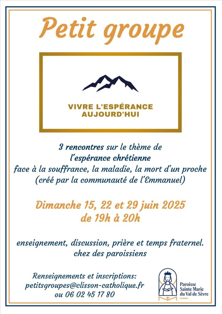 vivre l'espérance aujourd'hui