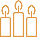 three candles