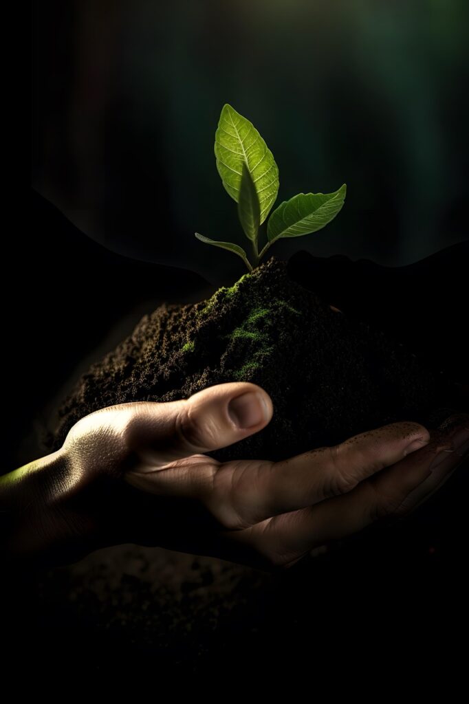 environment, ecology, environmental protection, nature, agricultural turnaround, floor, earth, humus, plant, biomass, compost
