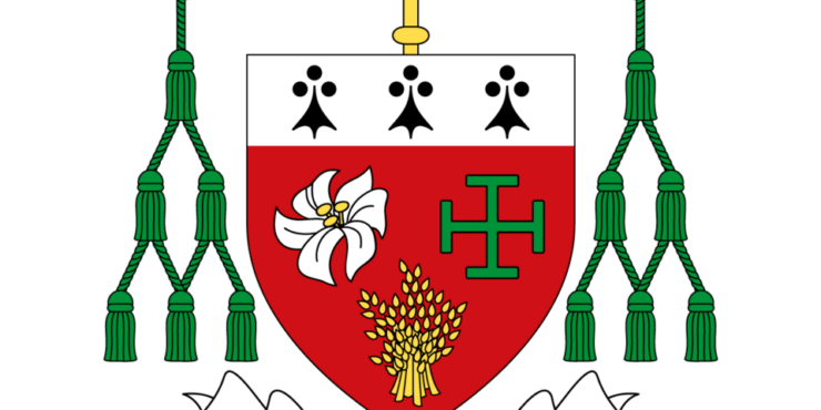 Blason Mgr Percerou eveque du diocese de Nantes