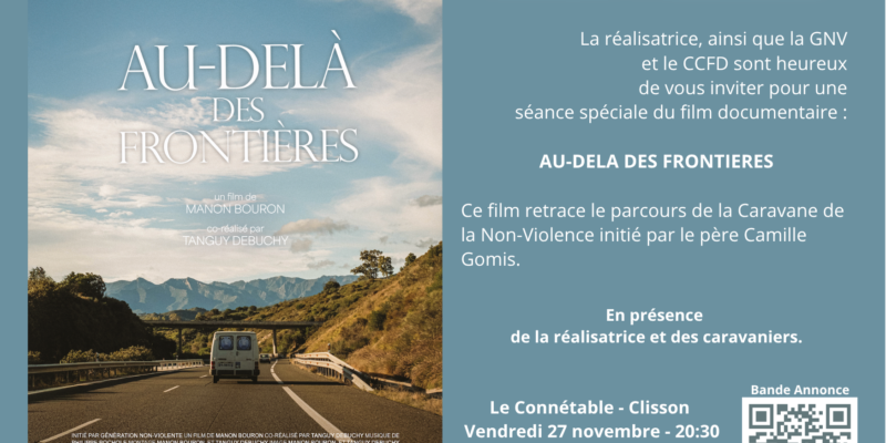 Avant-Première "Au-delà des Frontières" (Caravane de la Non-Violence initié par le P. Camille Gomis)